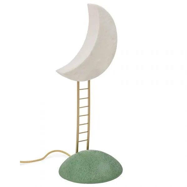 Seletti My Secret Place Hvid/Guld/Grøn – bordlampe — produktfoto