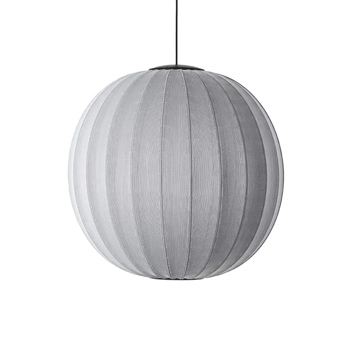Made By Hand Knit-Wit Round Ø75 Sølv LED – pendel — produktfoto