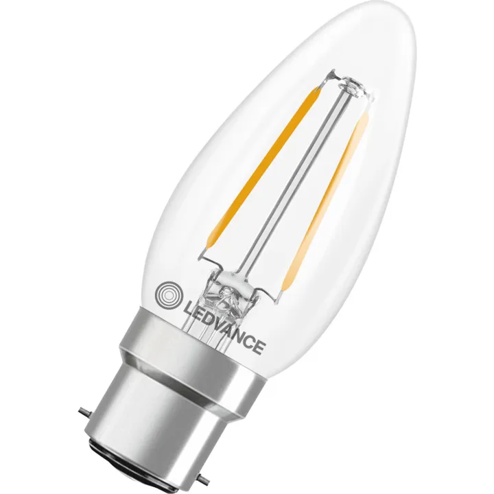 Ledvance B22D kertepære, 2700K, 1,8W – pære — produktfoto