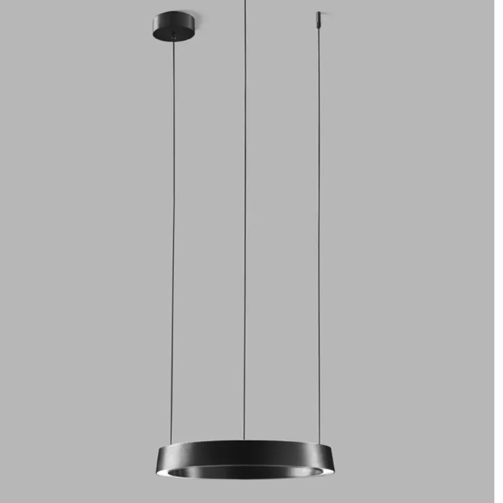 LIGHT-POINT Edge Round Ø400 Switch Tune - Carbon Sort – pendel — produktfoto
