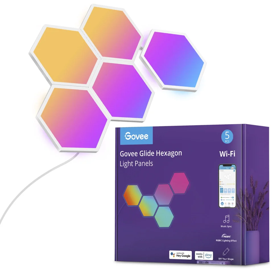 Govee Glide Hexa Light Panels Led Lys – væglampe — produktfoto
