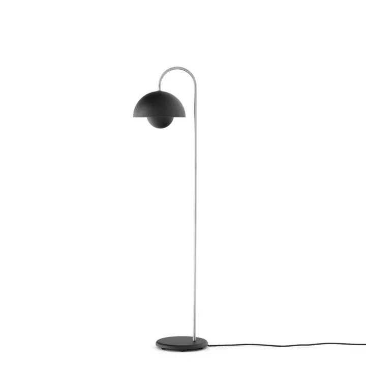 &Tradition Flowerpot VP12 Mat Sort – gulvlampe — produktfoto