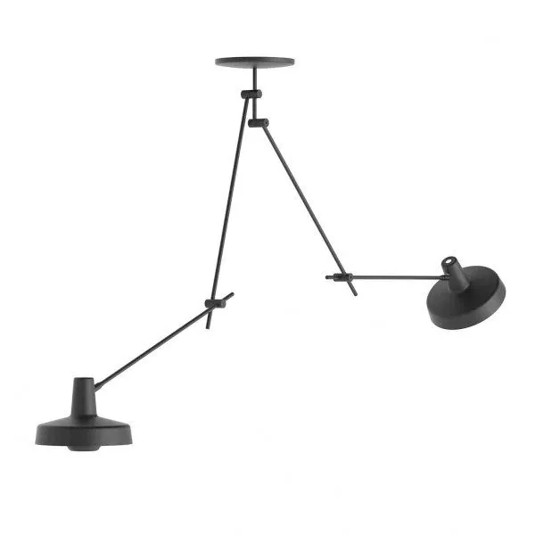 Grupa Arigato Dobbelt Lang Sort – loftlampe — produktfoto
