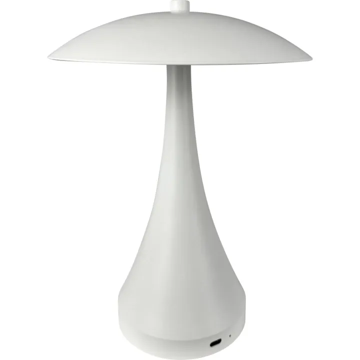 Dyberg Larsen Vienna genopladelig , hvid – bordlampe — produktfoto