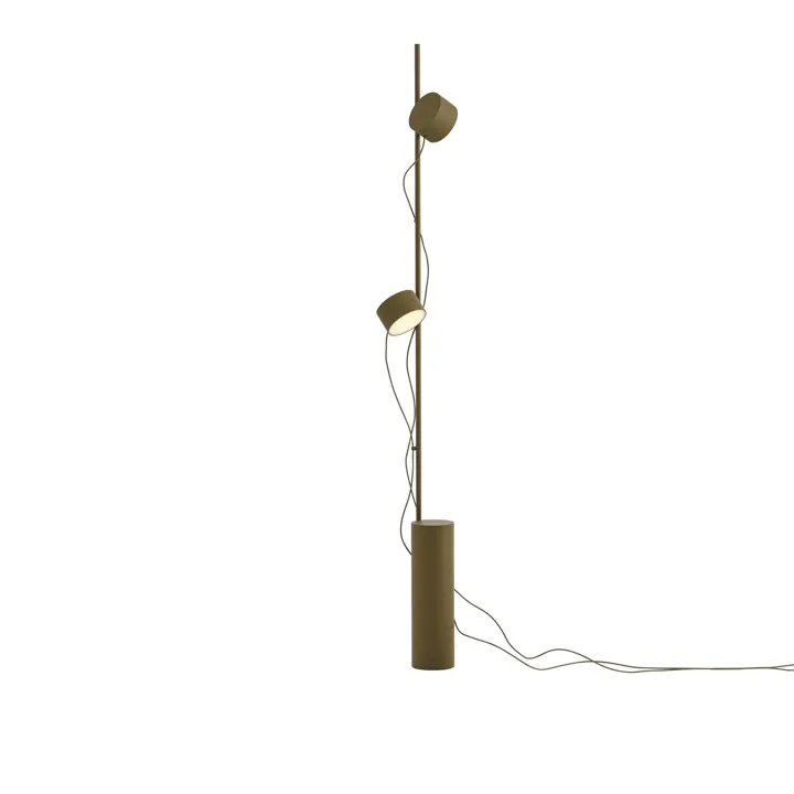 Muuto Post Brun Grøn – gulvlampe — produktfoto