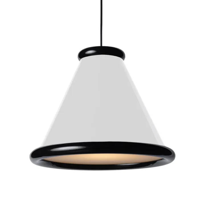 Belid Belle Ø36 Glossy White / Glossy Black – pendel — produktfoto