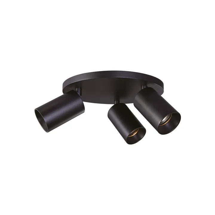 Antidark SpotOn Circle3 Sort – loftlampe — produktfoto