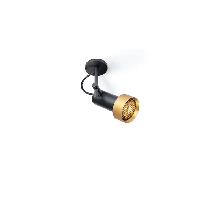 Trizo21 Trizo 21 2Thirty-C1 Honeycomb Sort/Guld Ring – loftlampe — produktfoto