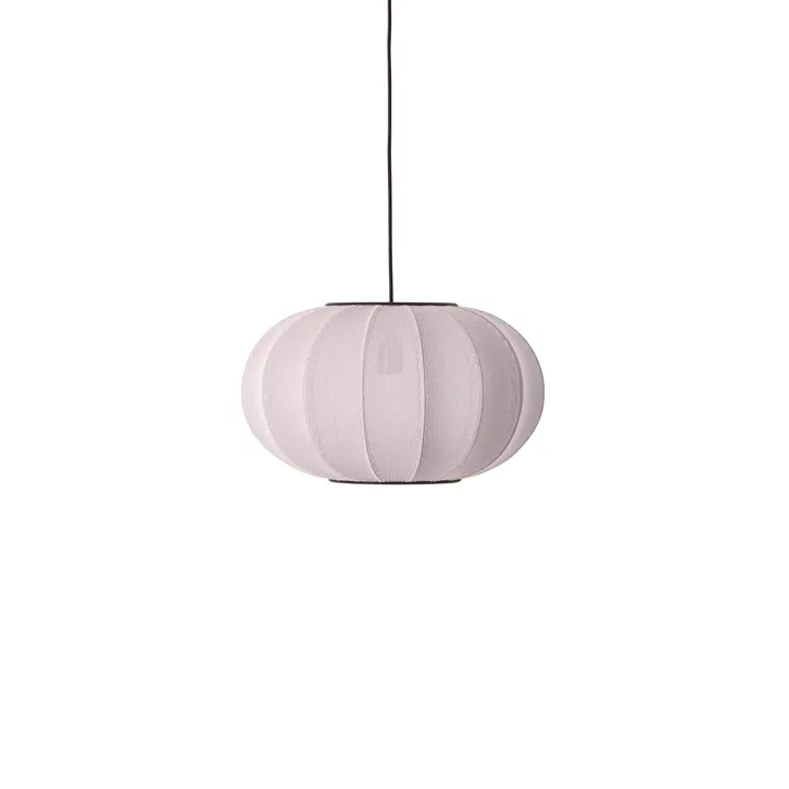 Made By Hand Knit-Wit Oval Light Pink Ø45 – pendel — produktfoto
