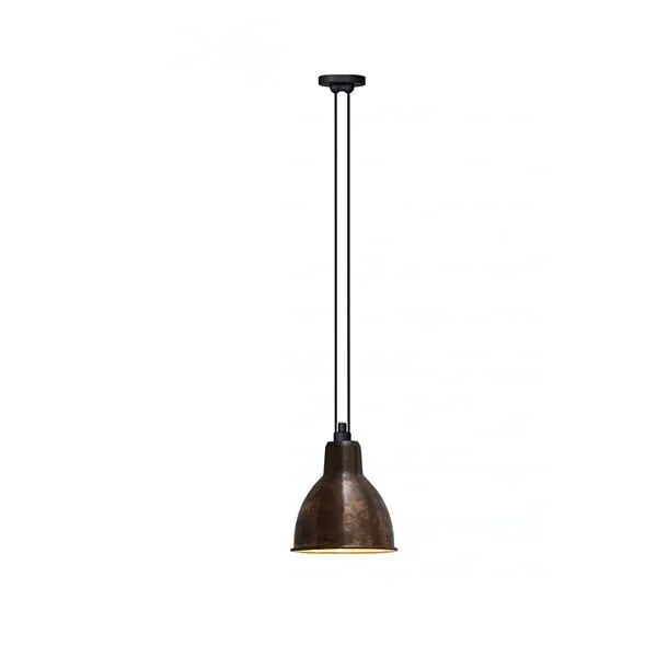 La Lampe Gras N322 XL Rå Kobber & Hvid Round – pendel — produktfoto
