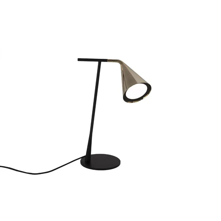 TOOY Gordon 561.31 Mat Sort/Børstet Messing – bordlampe — produktfoto