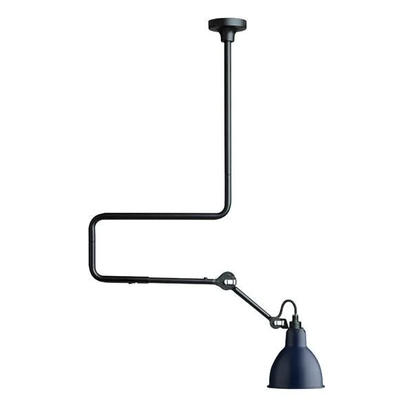 La Lampe Gras N312 Mat Sort & Blå – loftlampe — produktfoto
