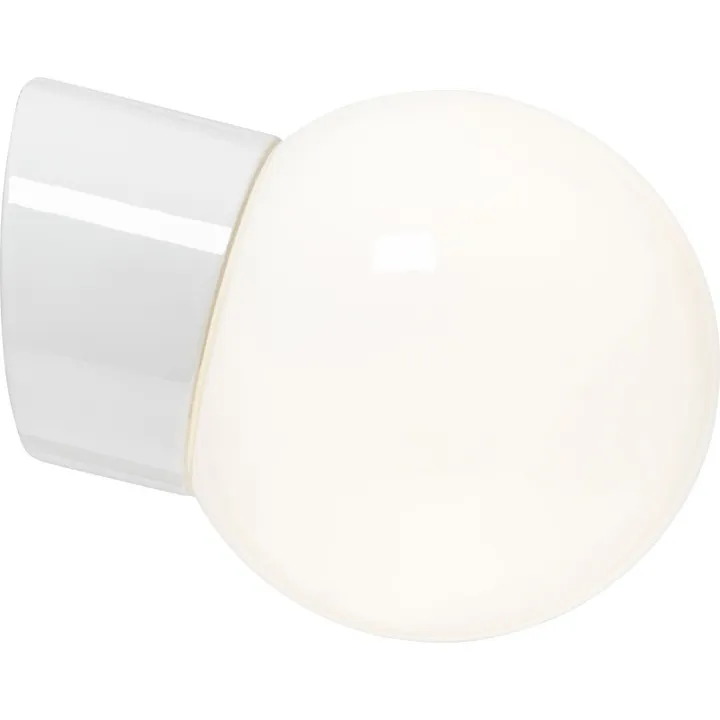 Ifö Electric Classic Glob 150 , blank opal, hvid – væglampe — produktfoto