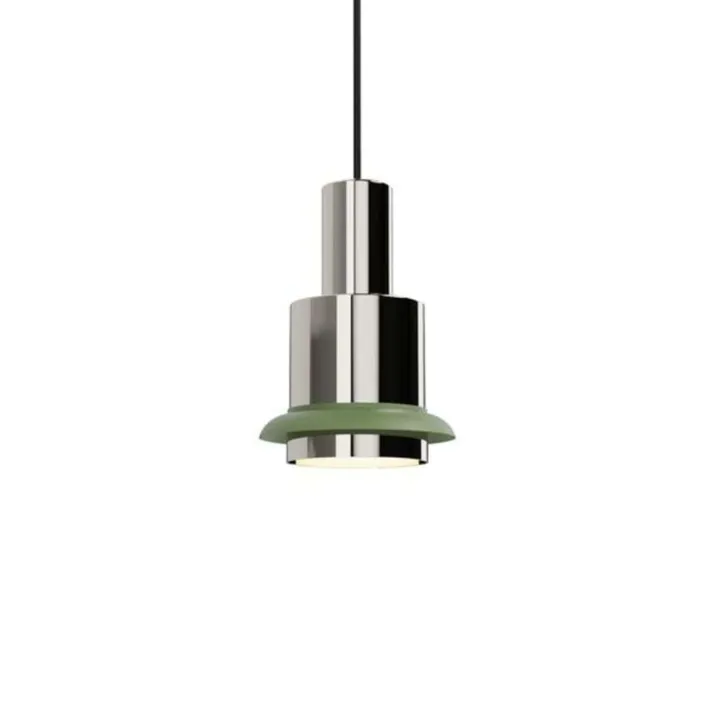 DCW Editions Chaumont Ø15 - Chrome/grøn - DCW éditions – pendel — produktfoto