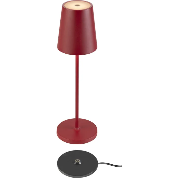 SLV Vinolina Two genopladelig , rød – bordlampe — produktfoto