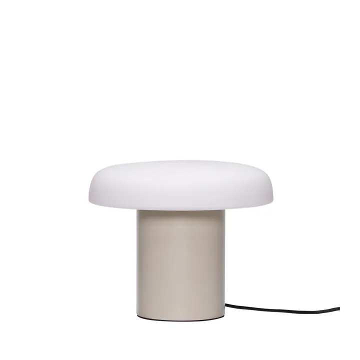 Hübsch Ateliers Sand/Hvid – bordlampe — produktfoto