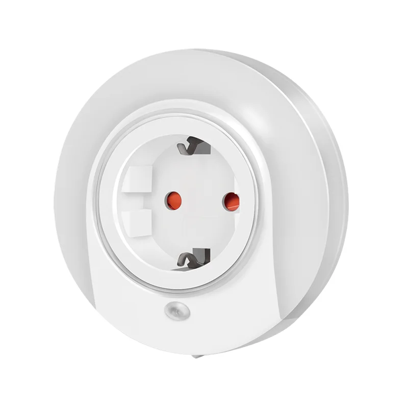 LED night light with pass-through plug and twilight sensor, 3528 LED x7 — produktfoto