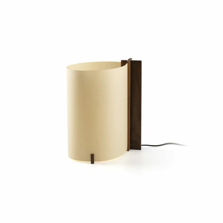 Faro CATA Valnød/Natural – bordlampe — produktfoto