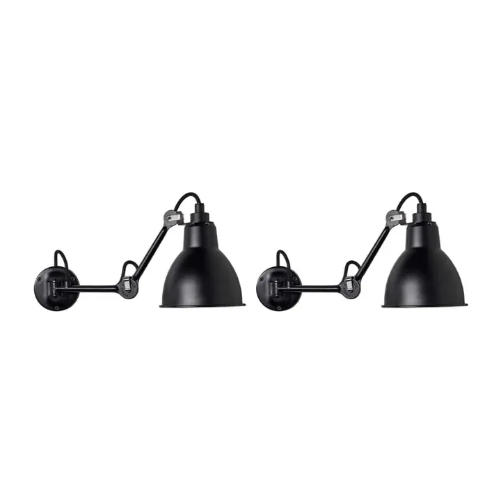 Lampe Gras 204 Sort 2 pak – væglampe — produktfoto