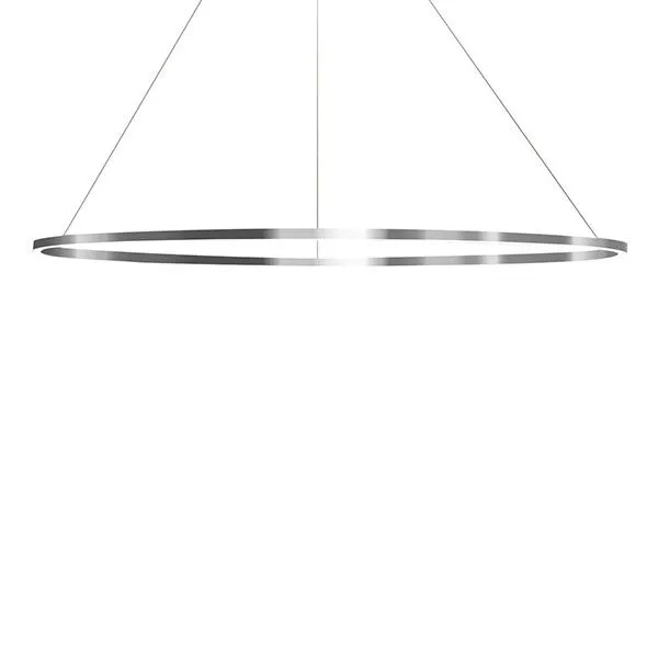 Nemo Ellisse Major Oval Poleret Aluminium/Hvid Downlight 2700k – pendel — produktfoto