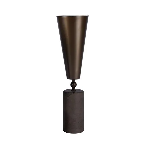 TATO Vox Brun Marmor & Mat Bronze Stor – bordlampe — produktfoto
