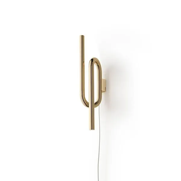 Foscarini Tobia Guld med Ledning – væglampe — produktfoto