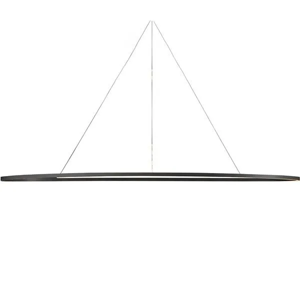 Nemo Ellisse Mega Oval Sort/Hvid Uplight 2700k – pendel — produktfoto