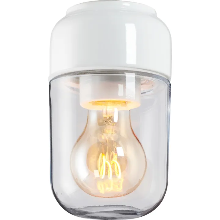 Ifö Electric Ohm , hvid/klar – loftlampe — produktfoto