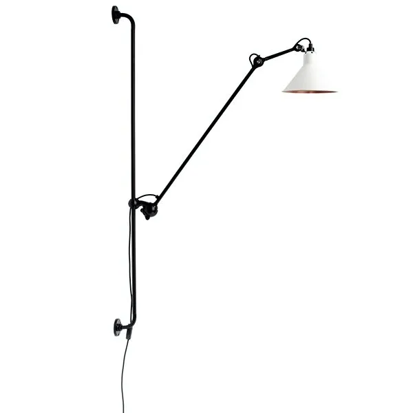 La Lampe Gras N214 Mat Sort/Mat Hvid/Kobber – væglampe — produktfoto