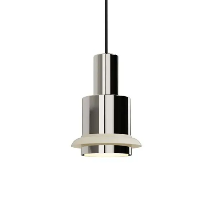 DCW Editions Chaumont Ø19 - Chrome/hvid - DCW éditions – pendel — produktfoto