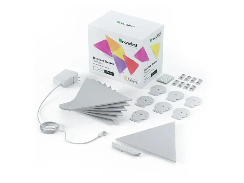 Nanoleaf Shapes - Triangles Starter Kit - 15 Panels Led Lys – væglampe — produktfoto