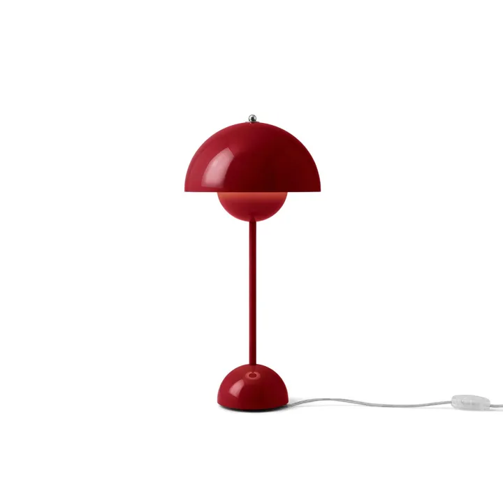 &Tradition Flowerpot VP3 Vermilion Red – bordlampe — produktfoto