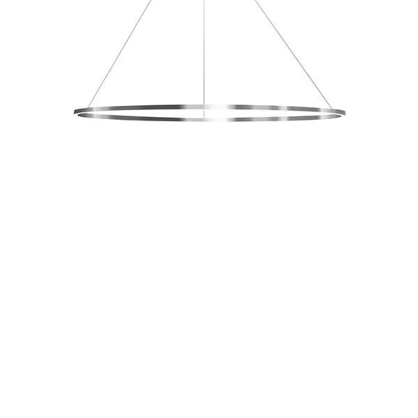 Nemo Ellisse Minor Oval Poleret Aluminium/Hvid Downlight 3000k – pendel — produktfoto