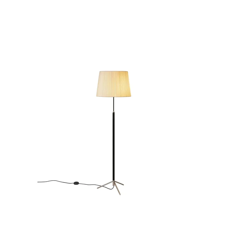 Santa & Cole Pie de Salón G1 Natural/Krom – gulvlampe — produktfoto