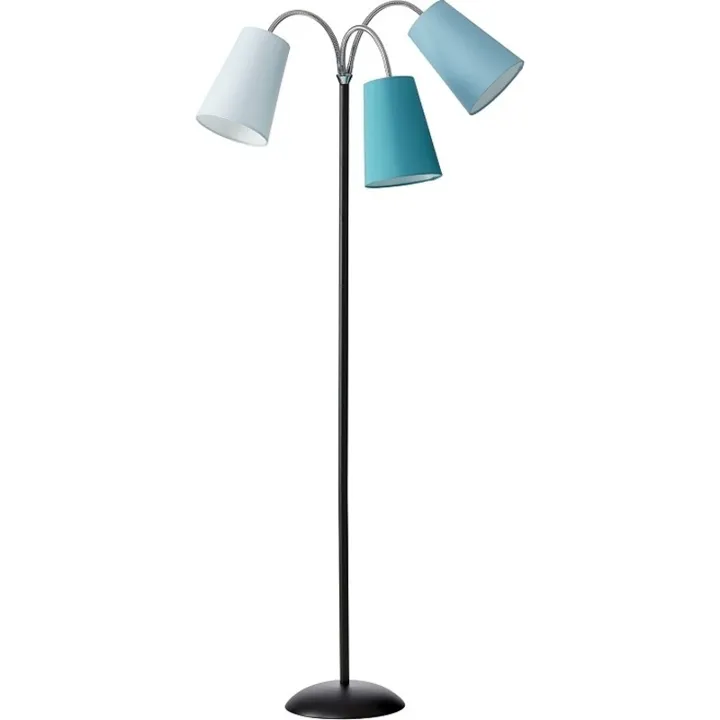 Nielsen Light Salsa , sort med blå nuancer skærme – gulvlampe — produktfoto