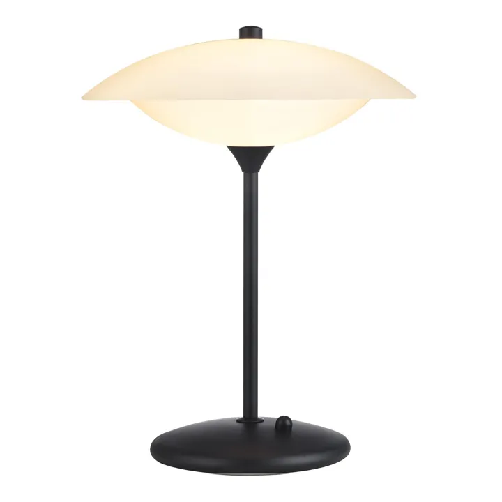 Halo Design Baroni Ø30 Sort/Opal – bordlampe — produktfoto