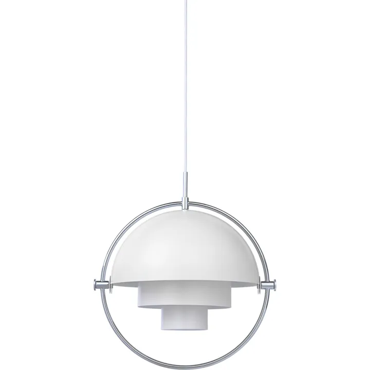 GUBI Multi-Lite Krom & Hvid – pendel — produktfoto