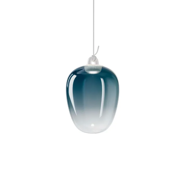 Lodes Oblò Medium 2700K Azure Steel/Hvid – pendel — produktfoto