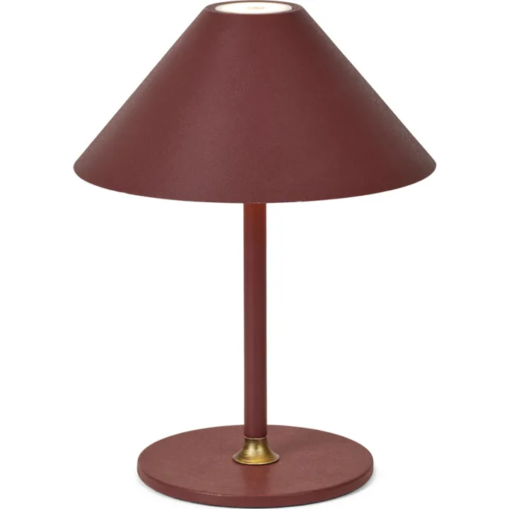 Halo Design Hygge genopladelig , H25 cm, mørkerød – bordlampe — produktfoto