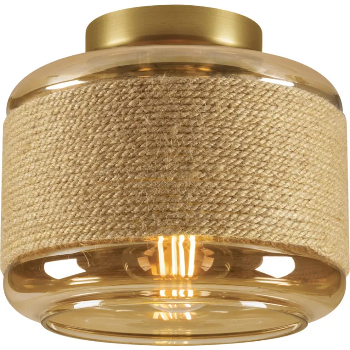 SLV Pantilo Rope , guld, Ø19 cm – loftlampe — produktfoto