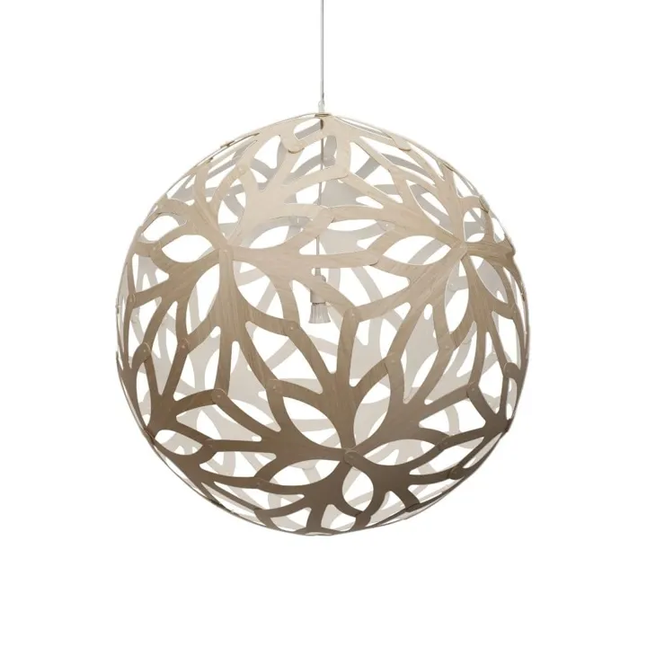 David Trubridge Floral Ø120 Bamboo / Hvid – pendel — produktfoto