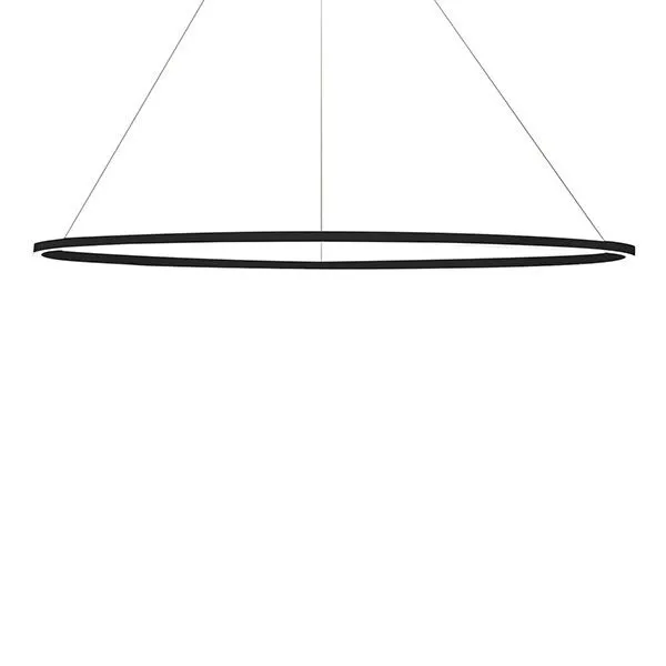Nemo Ellisse Major Oval Sort/Hvid Downlight 2700k – pendel — produktfoto