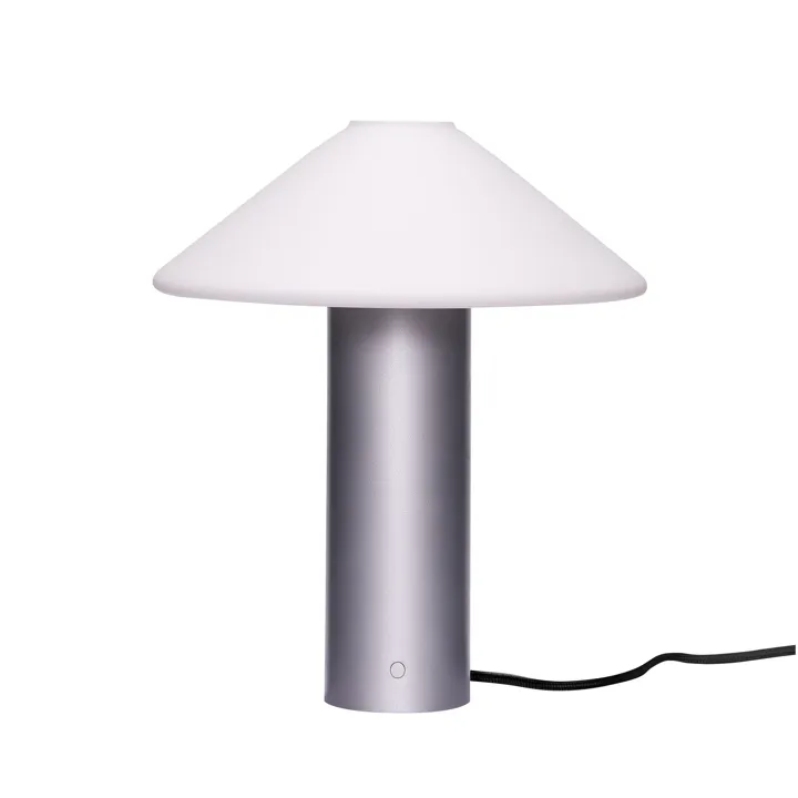 Hübsch Orbit Metallic Silver – bordlampe — produktfoto