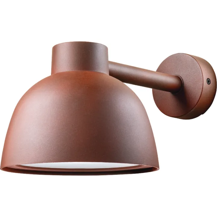 SG Armaturen SG Herning udendørs , corten, Ø24 cm – udendørs væglampe — produktfoto