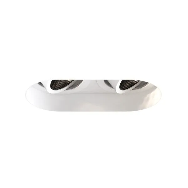 Astro Trimless Round Twin Adjustable Spot Mat Hvid – spot — produktfoto