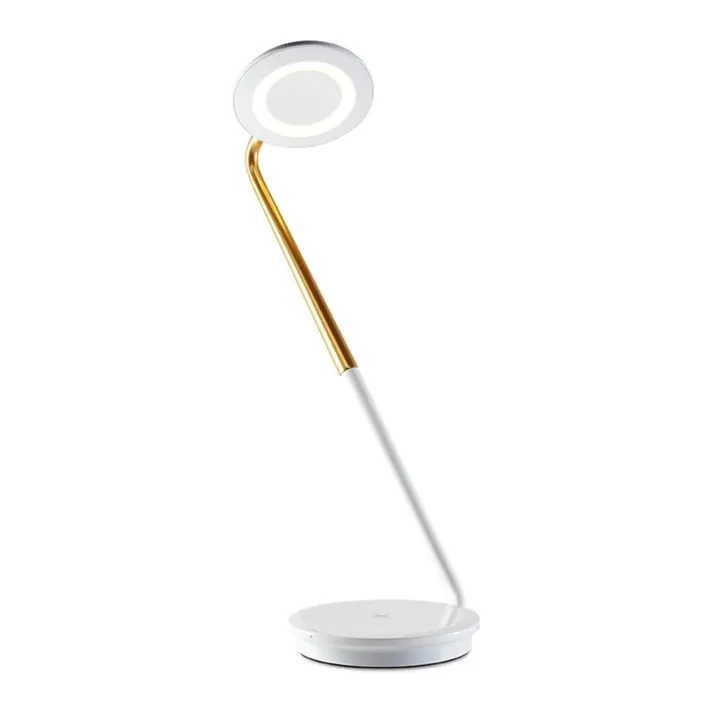 Pablo Designs Pixo Plus Hvid/Messing – bordlampe — produktfoto