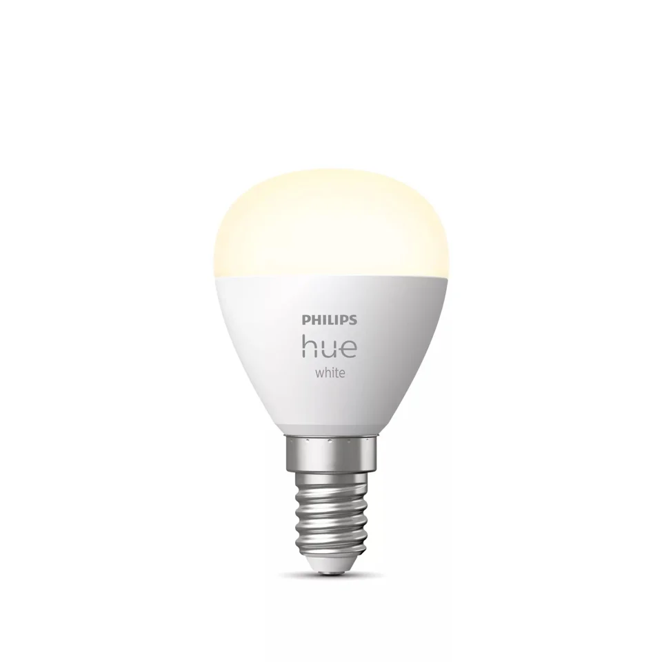 Philips Hue Luster P45 E14 LED-pære  -  varm hvid Lampe — produktfoto