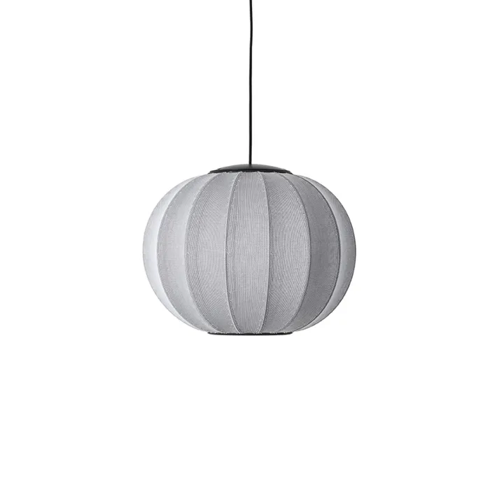 Made By Hand Knit-Wit Round Ø45 Sølv LED – pendel — produktfoto