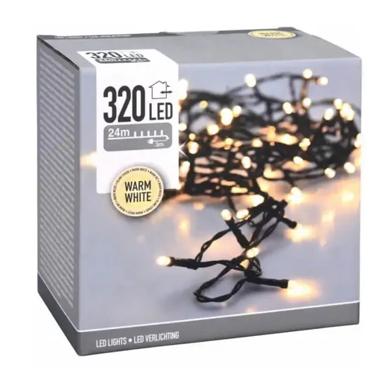 Udendørs med 320 LED-lys – lyskæde — produktfoto
