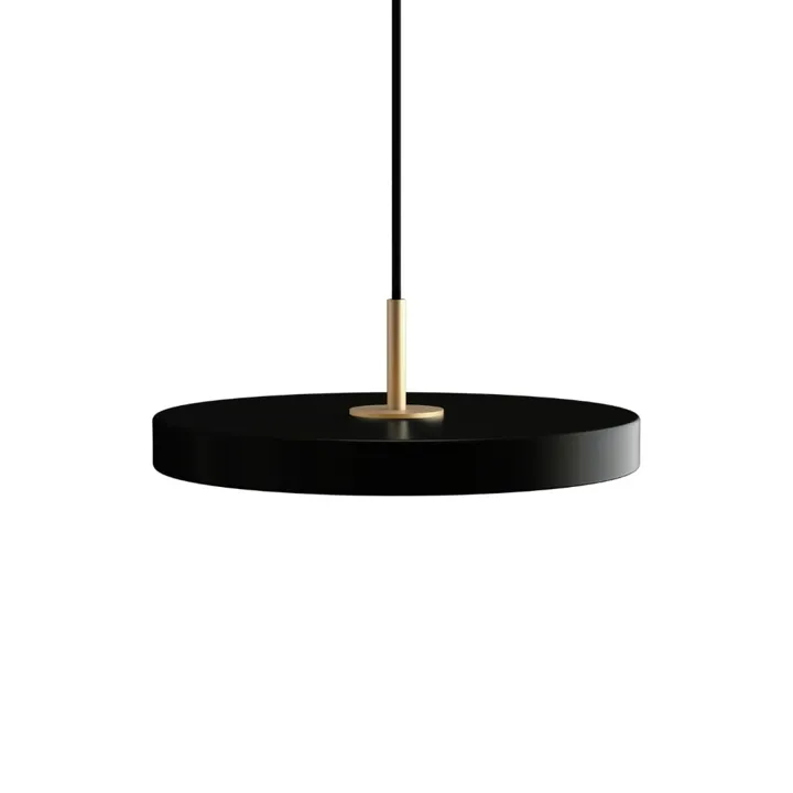 Umage Asteria Plus Mini Black m/ Messingtop – pendel — produktfoto